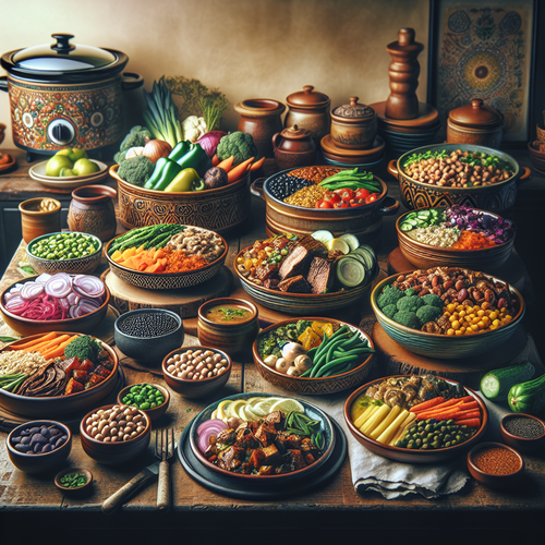 An image illustrating The Best High Protein Crock Pot Recipes for Muscle Building