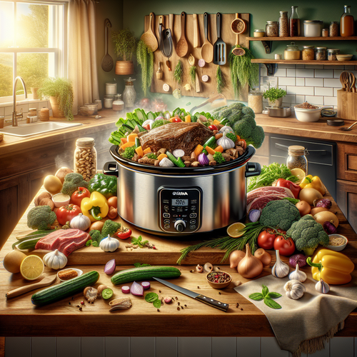 An image illustrating High Protein Crock Pot Meals for Weight Loss