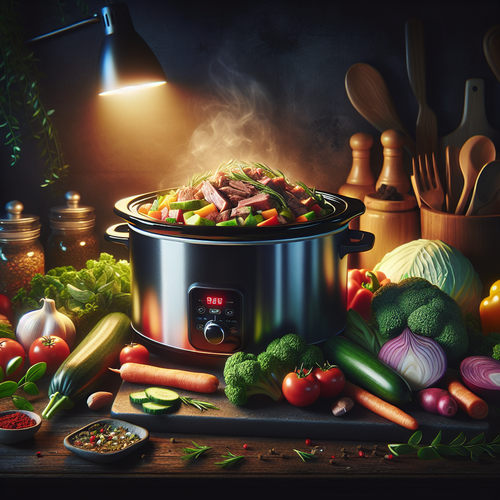 An image illustrating Unveiling the Power of Crock Pots for High-Protein Meals