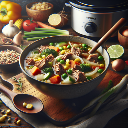 An image illustrating High-Protein Crock Pot Soups and Stews