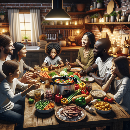 An image illustrating High-Protein Crock Pot Recipes for Your Family