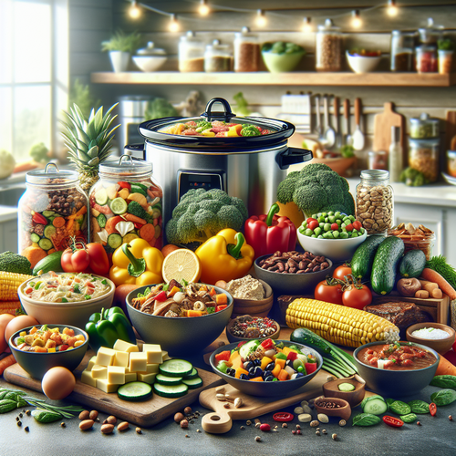 An image illustrating Meal Prep Mastery: High-Protein Crock Pot Recipes for a Week of Healthy Eating