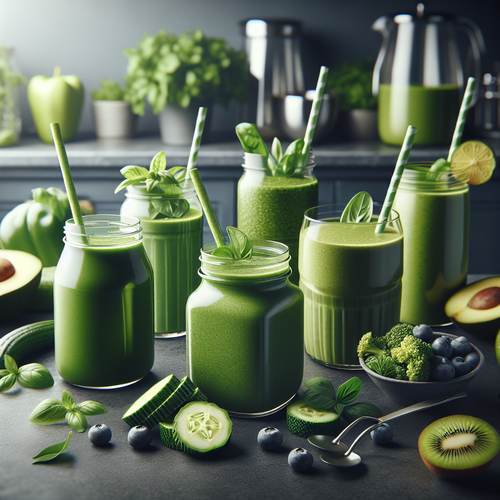 An image illustrating 5 Green Smoothies That Actually Taste Good (Bursting with Flavor)