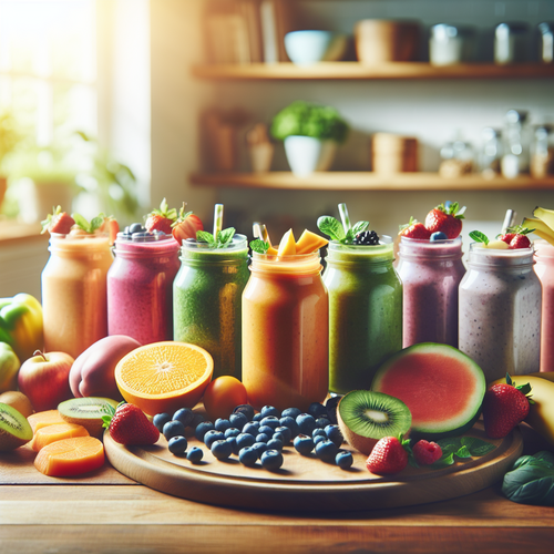 An image illustrating 5 Metabolism-Boosting Morning Smoothies for Busy Mornings (Delicious and Quick Recipes)