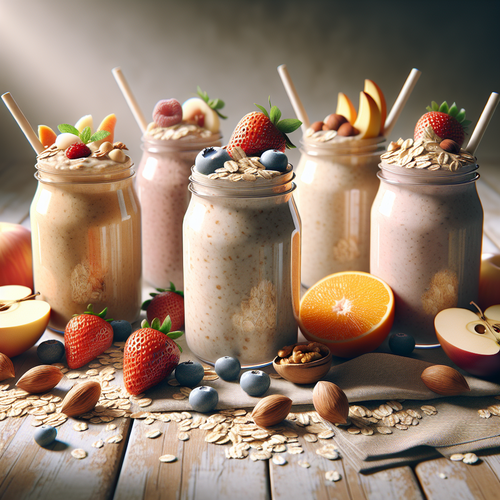An image illustrating 5 Energizing Oatmeal Smoothies for Prolonged Vitality (No Sugar Crash)