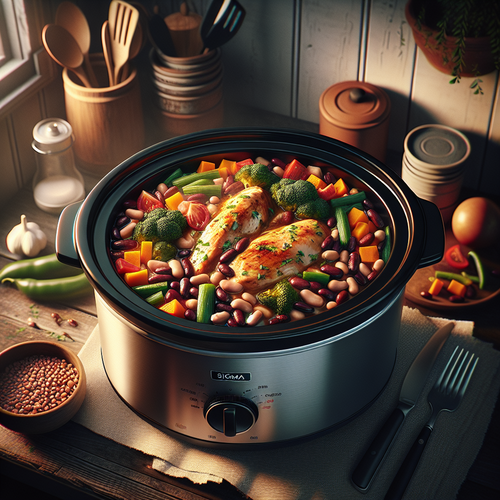 An image illustrating Budget-Friendly Gains: Affordable High Protein Crock Pot Recipes