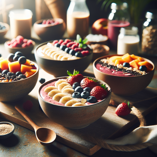 An image illustrating 5 Smoothie Bowl Breakfasts (No Sugar Added)