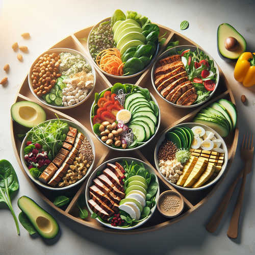 An image illustrating 7 High-Protein Salads That Keep You Full