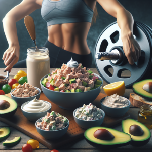 An image illustrating 5 Tuna Salad Variations (Low Mayo)