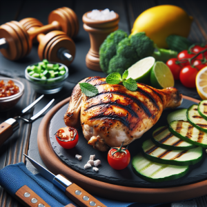 An image illustrating 10 Grilled Chicken Recipes (Low-Calorie)