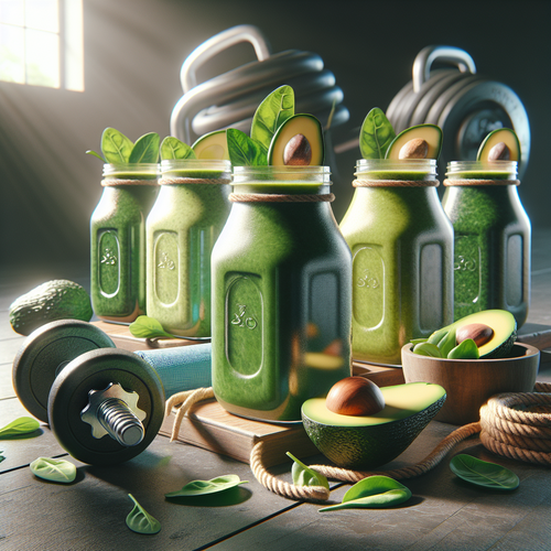 An image illustrating 5 Spinach & Avocado Green Smoothies That Taste Good
