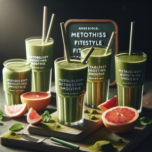 An image illustrating 5 Matcha & Grapefruit Metabolism-Boosting Smoothies