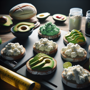 An image illustrating 7 Cloud Bread & Avocado Low-Carb Breakfasts