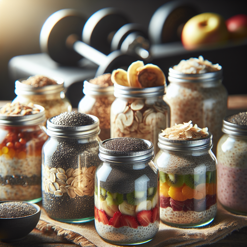An image illustrating 7 Overnight Oats & Chia Seed Recipes