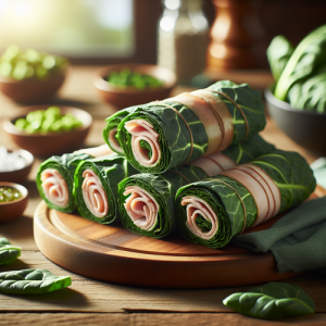 An image illustrating 7 Collard Green & Turkey Low-Carb Wraps