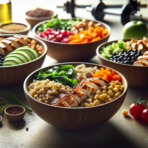 An image illustrating 5 Chicken & Farro Grain Bowl Recipes
