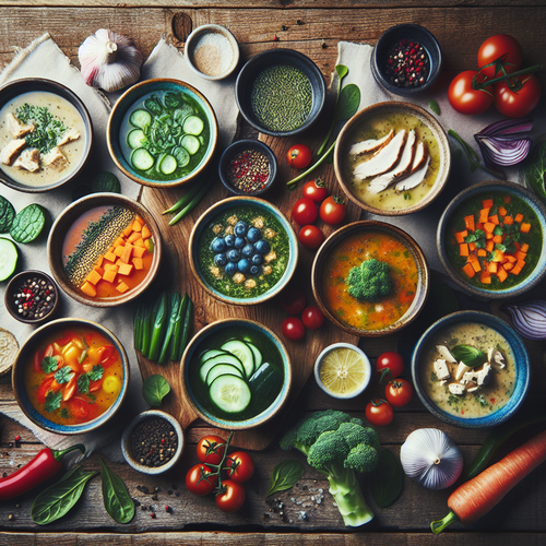 An image illustrating 7 Chicken & Vegetable Detox Soup Recipes